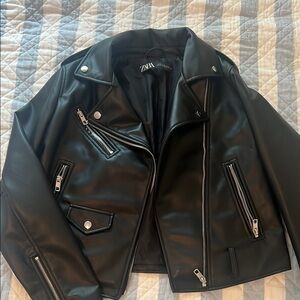 Zara leather jacket